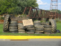 We collected 92 tires all told.